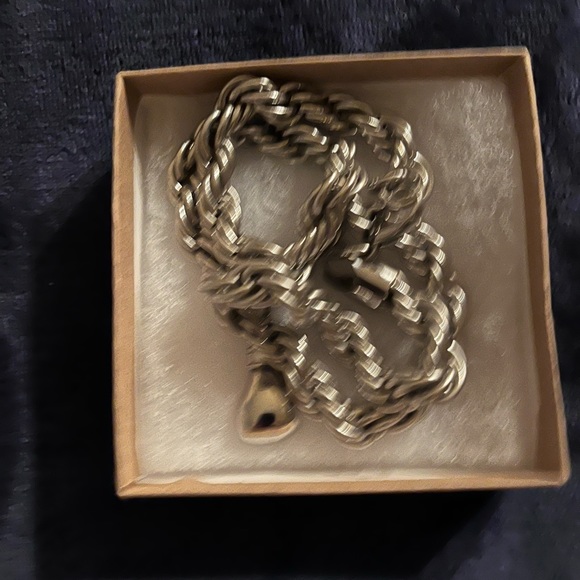 New 22inch 10 MM Stainless Steel Men’s Necklace with Boxing Glove Charm. - Picture 4 of 6